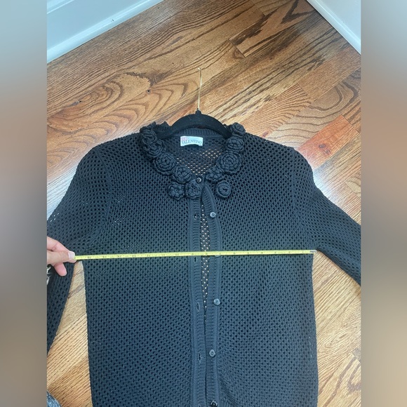 Red Valentino Black knitted mesh Cardigan size XS - Picture 16 of 17